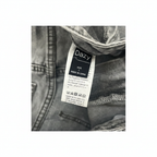 Grey High-Waisted Wide Leg Denim Jeans