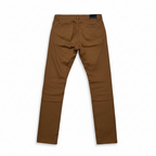 Splash Men's Tan Slim-Fit Cotton Chino Trousers