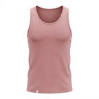Women's Rose Pink Scoop Neck Sleeveless Tank Top