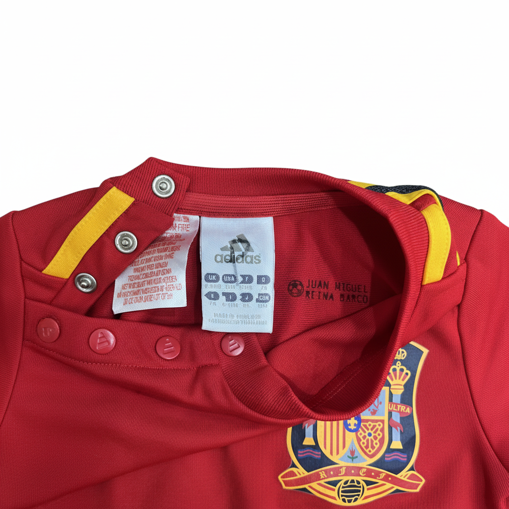 adidas Kids' Red Short Sleeve Football Jersey with Crest