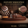 Polo Men's Classic Brown Leather Belt