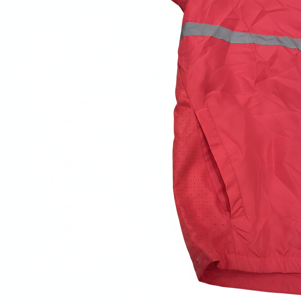 Crivit Women's Reflective Running Windbreaker Jacket - Red