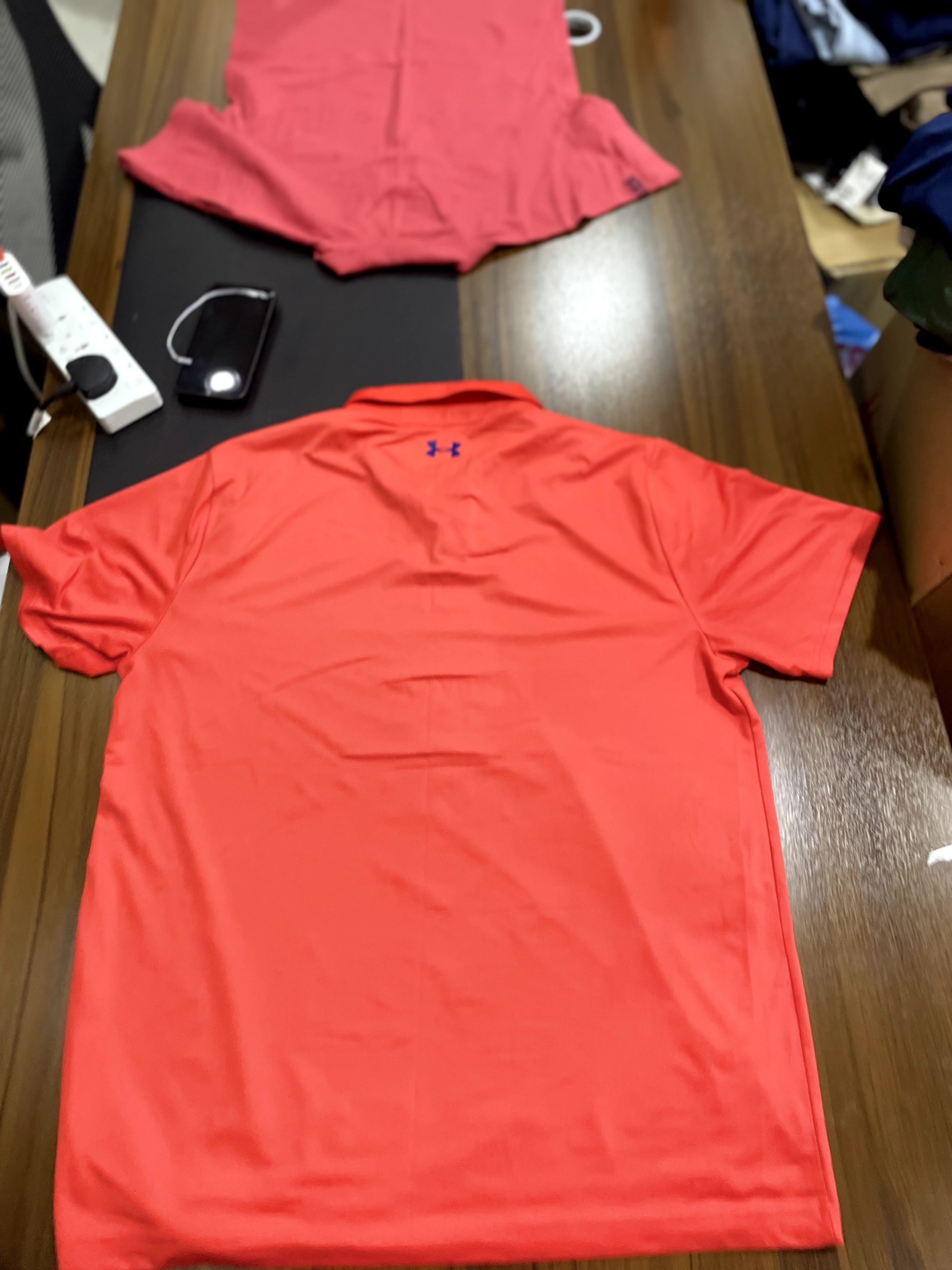 Under Armour Orange-Red Performance Piqué Polo Shirt Loose F