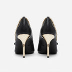 ALDO Women's Black Snakeskin Pointed Toe High Heels