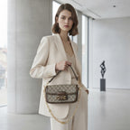 GUCCI 650833 Monogram Small Flap Shoulder Bag with Horsebit