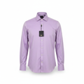 dks Men's Slim Fit Lilac Long Sleeve Button Down Shirt