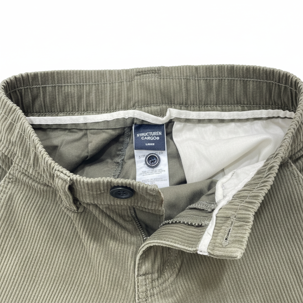 Men's STRUCTUREN CARGO Olive Green Jogger Pants - Large