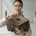 COACH NEW YORK Coach Signature Monogram Brown Satchel