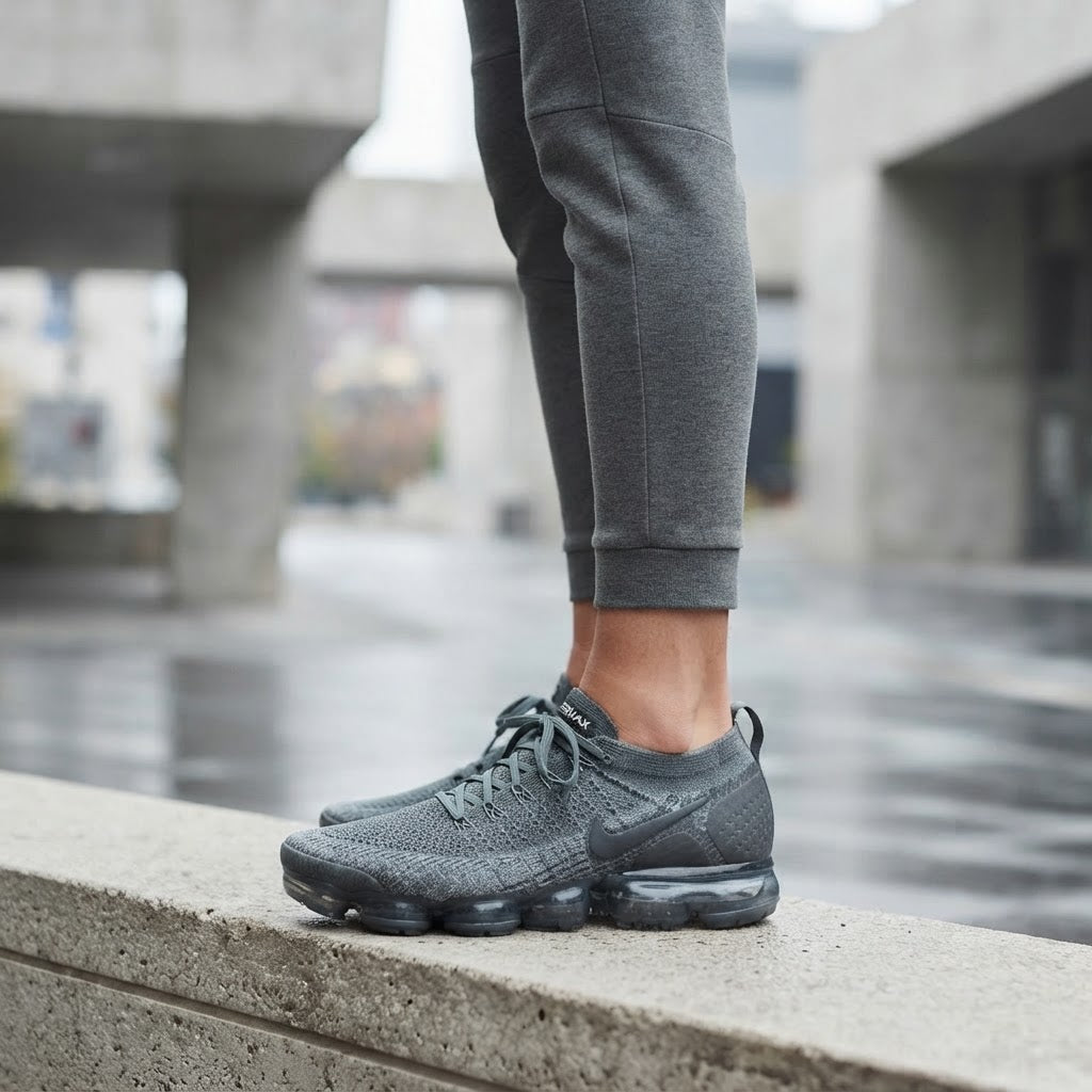 Grey Nike Air VaporMax Flyknit Sneakers
