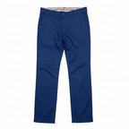 ROMER Men's Indigo Blue Cotton Twill Straight-Leg Chinos