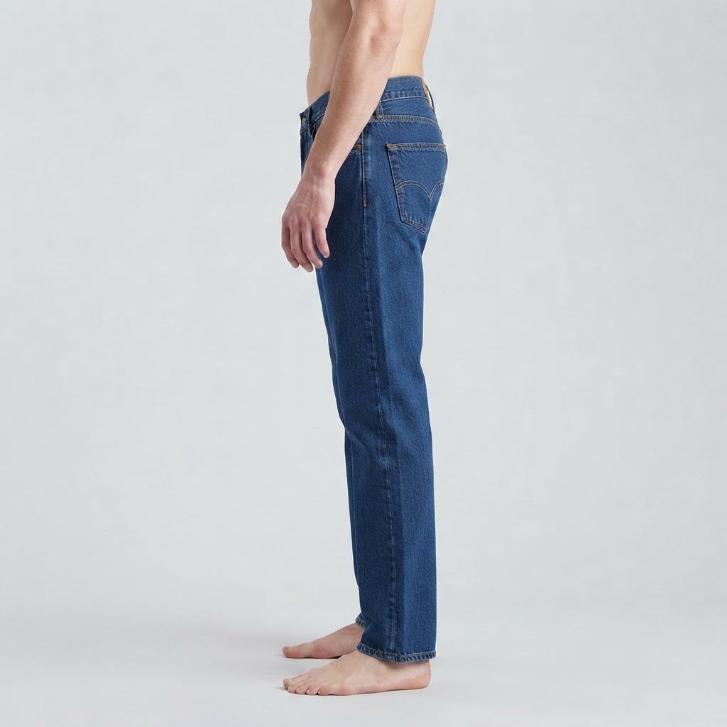 Levi's Levi's 501 Indigo Straight Leg Jeans with Button Fly