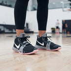 NIKE Nike Black & Pink High-Top Basketball Sneakers