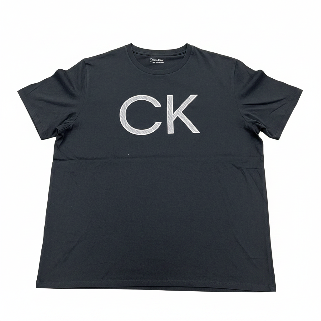 Calvin Klein Men's Black CK Logo Graphic T-Shirt - XL