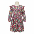 Leigh Tucker Willow Girls Floral Ruffle Dress Size 7-8Y