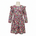 Leigh Tucker Willow Girls Floral Ruffle Dress Size 7-8Y