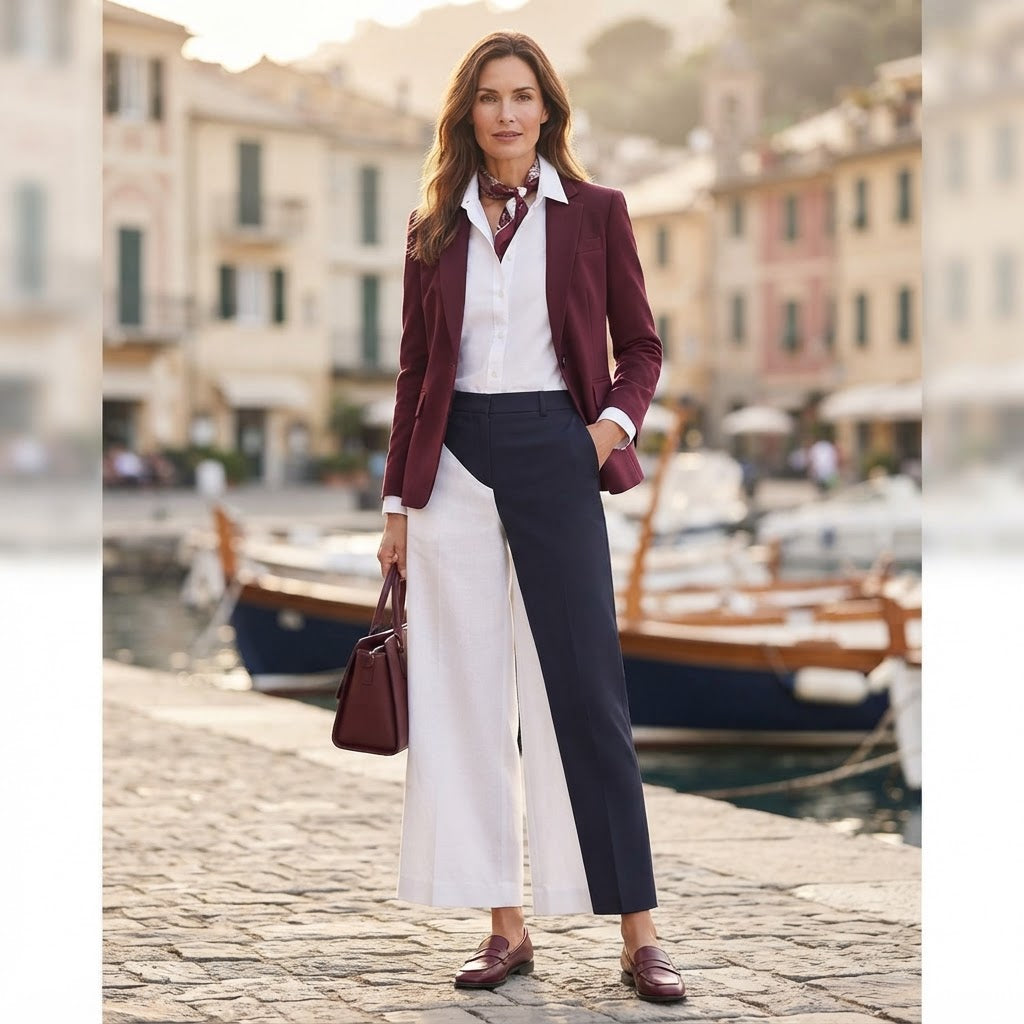 Women's Navy Blue Tailonavy blue Slim Fit Trousers