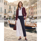 Women's Navy Blue Tailonavy blue Slim Fit Trousers