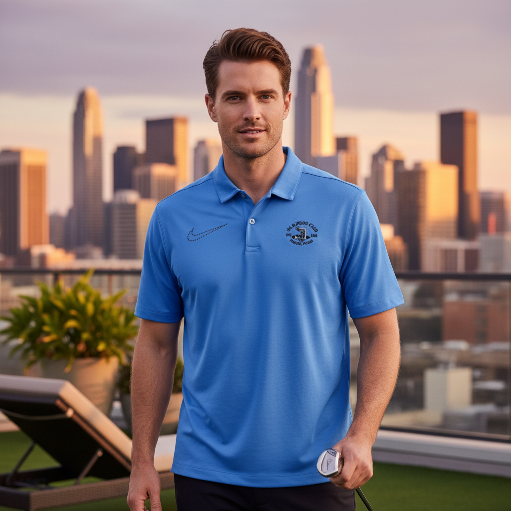 Nike Golf Dri-FIT Men's Blue Polo - Co. Sligo Golf Club