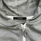 Men's Heather Grey Zip-Up Hoodie - Premium Pre-owned