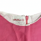 villalobos Kids Pink and Striped Sleeveless Fit-and-Flare Dr