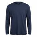 Men's Livergy Long Sleeve Navy Blue Crew Neck Tee - XXL
