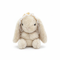 Premium Plush Bunny with Lace Bonnet Toy