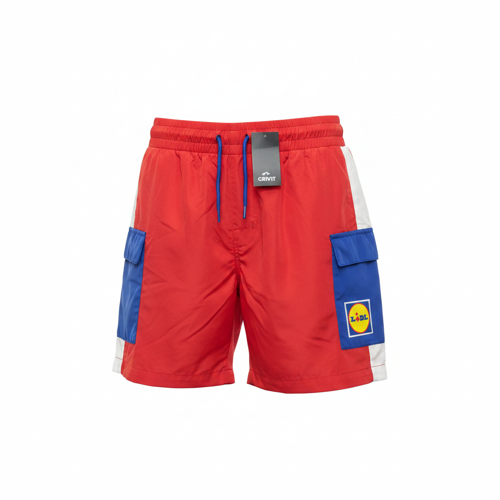 Crivit x Lidl Women's Red Athletic Cargo Skort