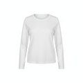 Women's Essential White Long Sleeve Cotton Top