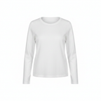 Women's Essential White Long Sleeve Cotton Top