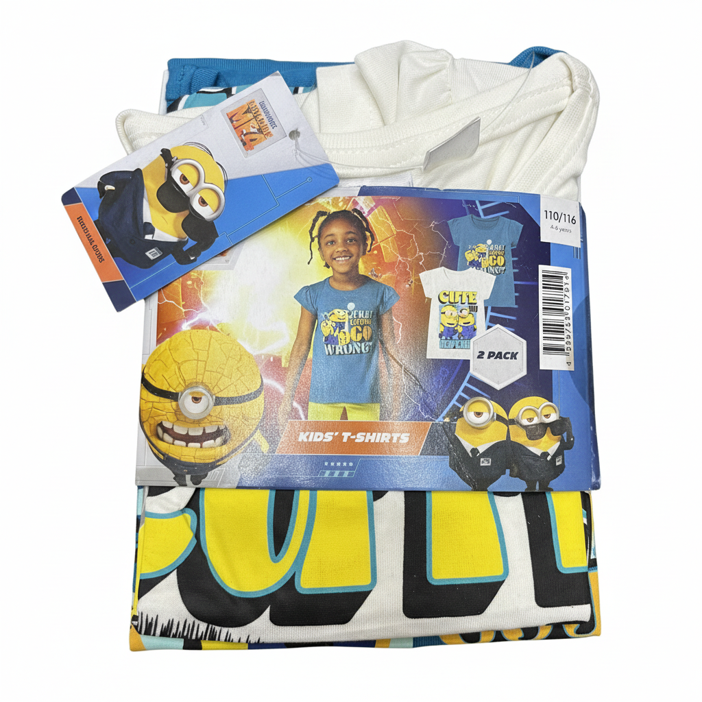 Despicable Me 4 Kids Minions 2-Pack Graphic T-Shirts