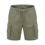 Splash Women's Olive Green Linen Blend Cargo Shorts