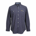 U.S. Polo Assn. Men's Navy Plaid Long Sleeve Shirt XL