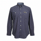 U.S. Polo Assn. Men's Navy Plaid Long Sleeve Shirt XL