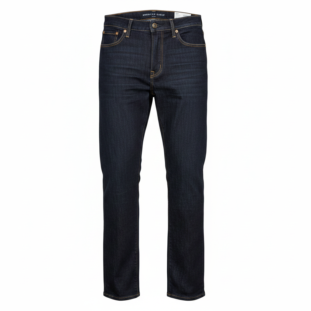 American Eagle Men's Airflex+ Slim Straight Jeans Dark Wash