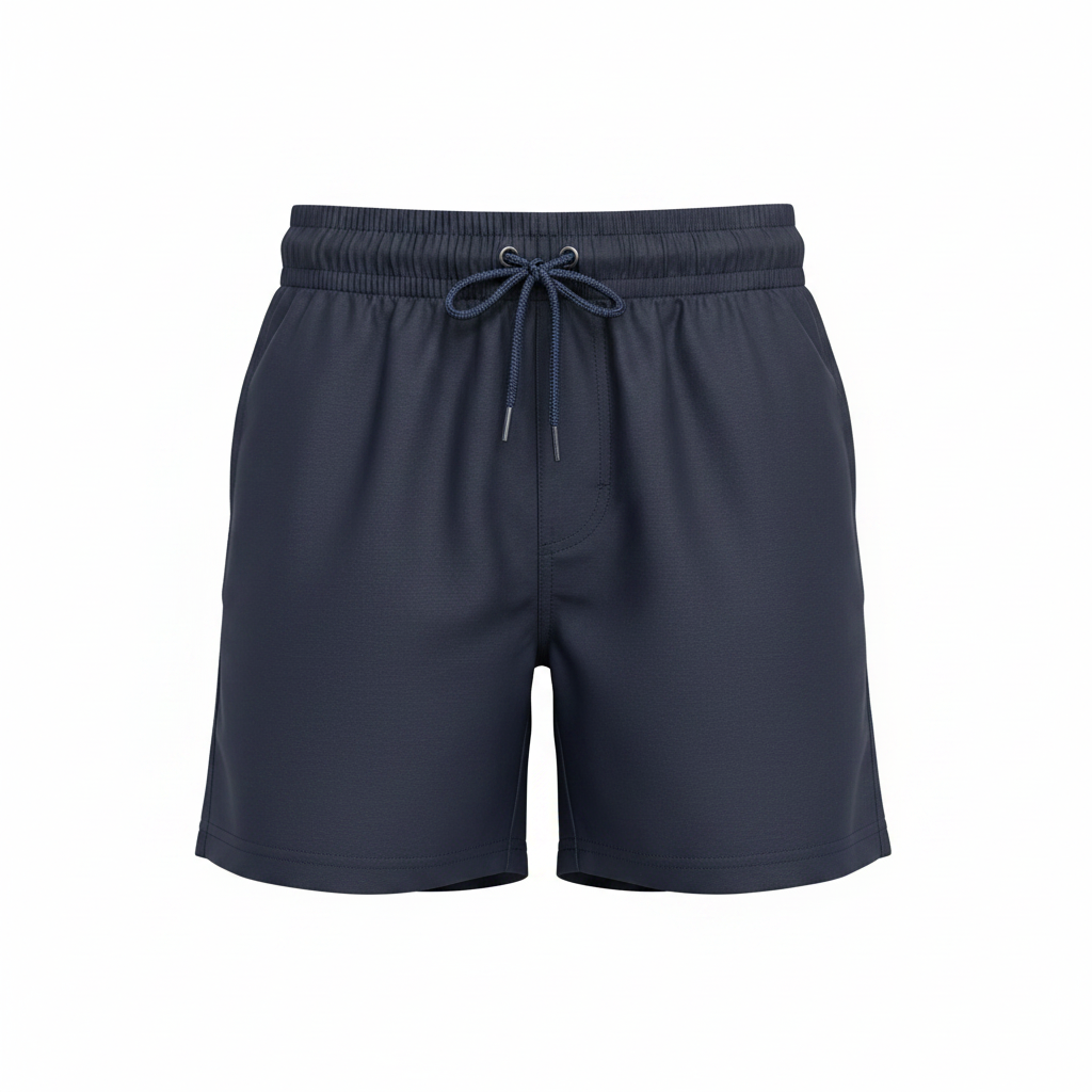 anko School Kids' Navy Blue Elasticated Drawstring Shorts