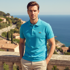 Lacoste Men's Classic Fit Piqué Polo Shirt - Light Blue