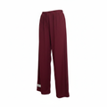 New Design Women's Burgundy Wide-Leg Ribbed Pants