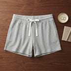 Heather Grey Drawstring Lounge Shorts
