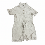 F&F Women's Beige Linen Rich Utility Romper Playsuit - New