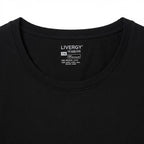 LIVERGY Men's Classic Black Cotton Tank Top Undershirt