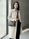 LOUIS VUITTON Monogram Coated Canvas Hobo Crossbody Bag
