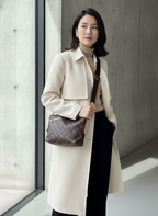 LOUIS VUITTON Monogram Coated Canvas Hobo Crossbody Bag