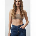 QS Deep Indigo Flared Jeans with Exposed Button Fly