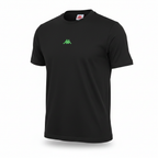 Kappa Men's Black Embroidered Logo Cotton T-Shirt Size M