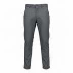 CUBA man® Men's Grey Micro-Pattern Slim-Fit Tailored Trouser