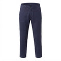 Women's Navy navy Linen Blend Straight Leg Trousers