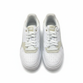 Puma White and Beige Cali Platform Sneakers