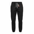 GALAXY BY HARVIC Men's Black Elasticated Waist Jogger Trouse
