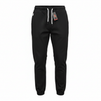 GALAXY BY HARVIC Men's Black Elasticated Waist Jogger Trouse