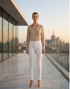 Curve Appeal White High-Rise Essential Skinny Jeans Size 12
